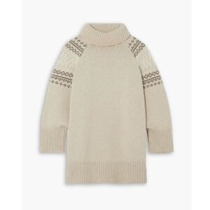 Fair isle turtleneck sweater